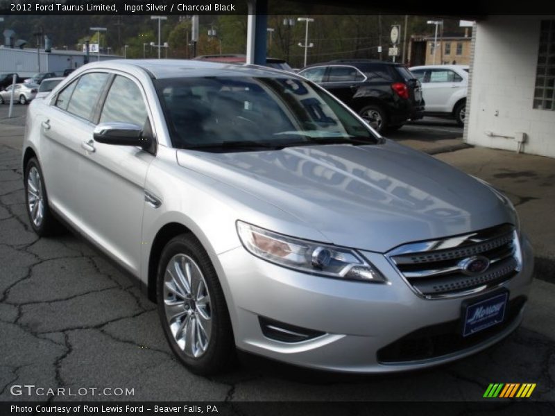 Ingot Silver / Charcoal Black 2012 Ford Taurus Limited
