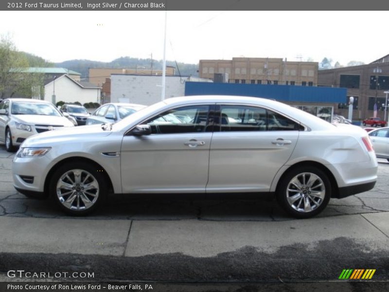 Ingot Silver / Charcoal Black 2012 Ford Taurus Limited