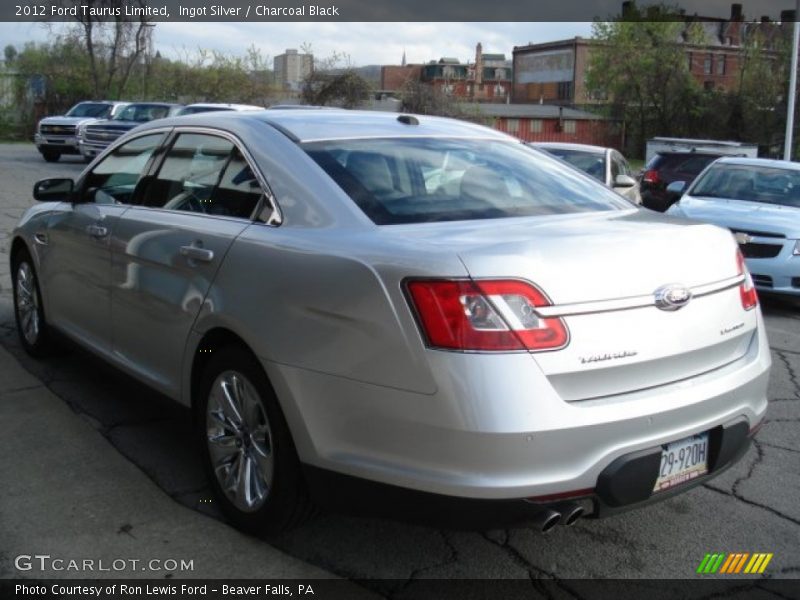 Ingot Silver / Charcoal Black 2012 Ford Taurus Limited
