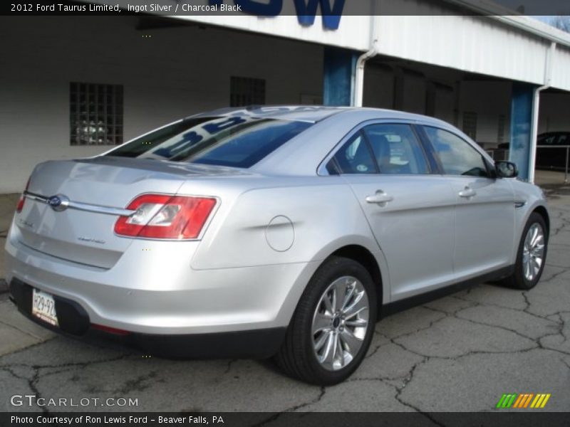 Ingot Silver / Charcoal Black 2012 Ford Taurus Limited