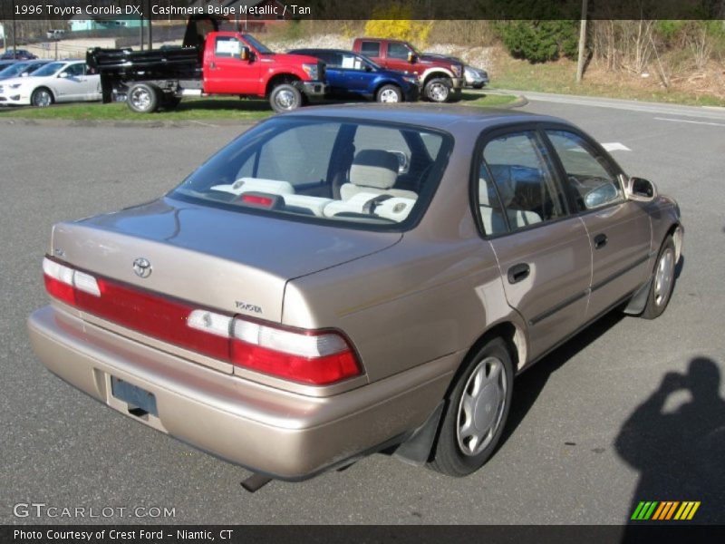 Cashmere Beige Metallic / Tan 1996 Toyota Corolla DX