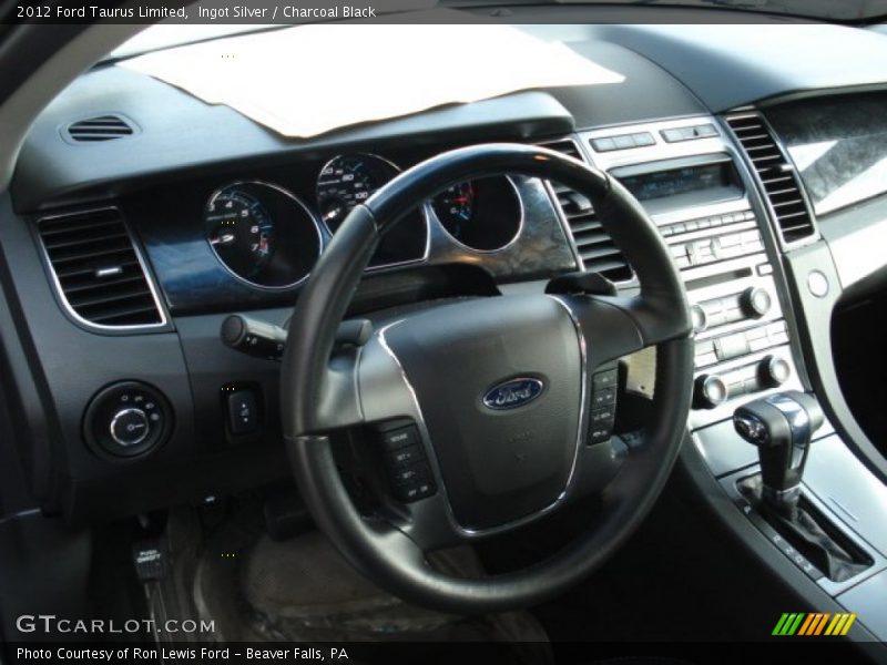Ingot Silver / Charcoal Black 2012 Ford Taurus Limited