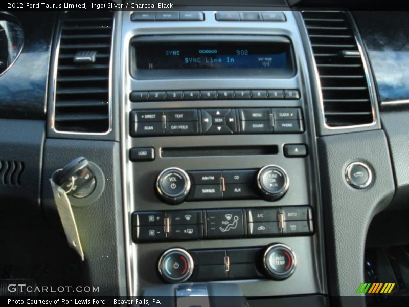 Ingot Silver / Charcoal Black 2012 Ford Taurus Limited