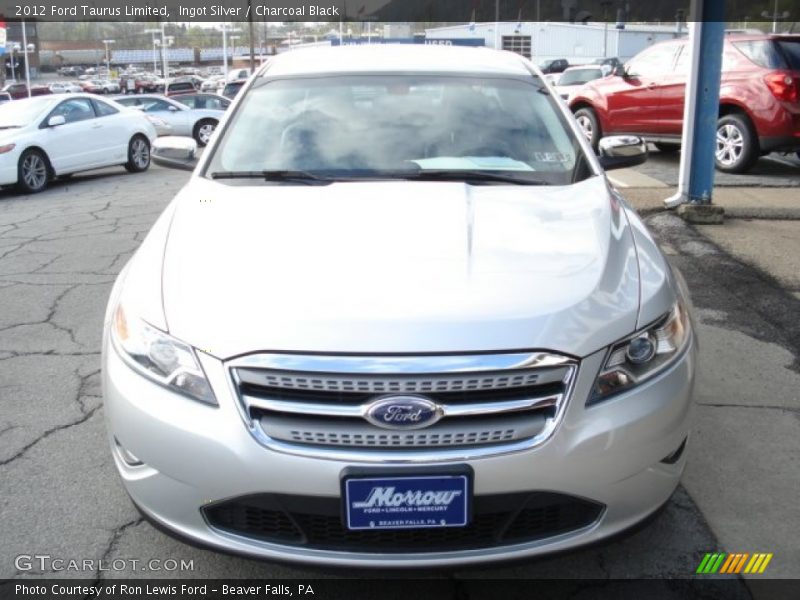 Ingot Silver / Charcoal Black 2012 Ford Taurus Limited