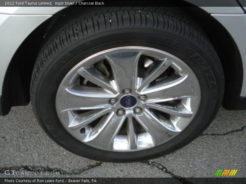 Ingot Silver / Charcoal Black 2012 Ford Taurus Limited