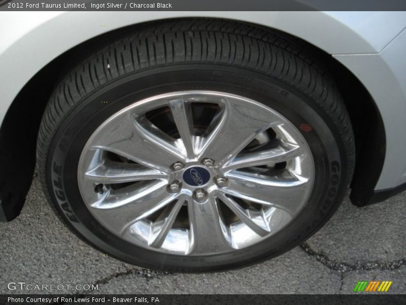 Ingot Silver / Charcoal Black 2012 Ford Taurus Limited