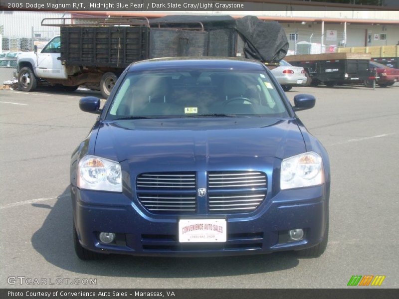 Midnight Blue Pearl / Dark Slate Gray/Light Graystone 2005 Dodge Magnum R/T