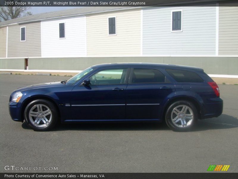 Midnight Blue Pearl / Dark Slate Gray/Light Graystone 2005 Dodge Magnum R/T