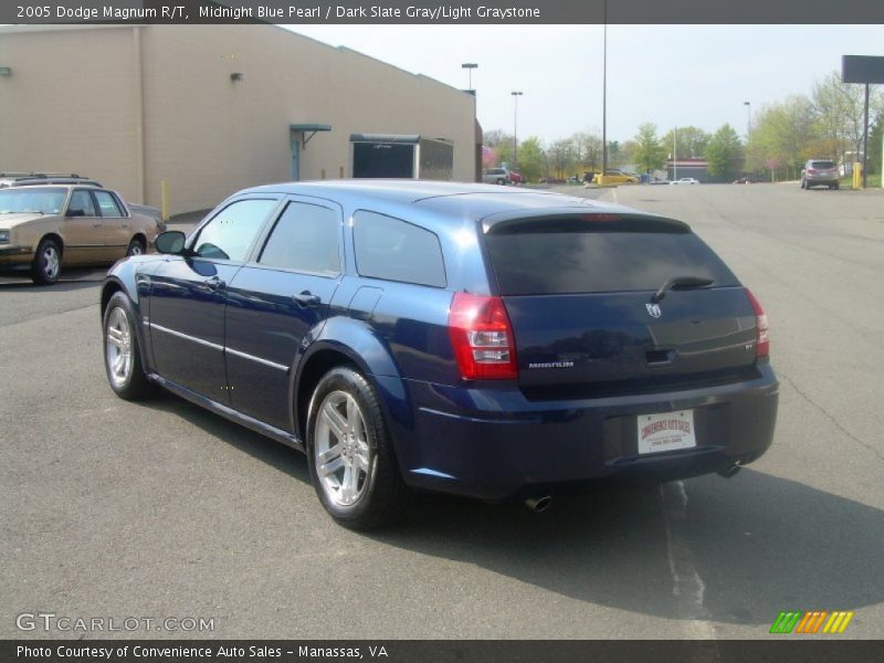 Midnight Blue Pearl / Dark Slate Gray/Light Graystone 2005 Dodge Magnum R/T
