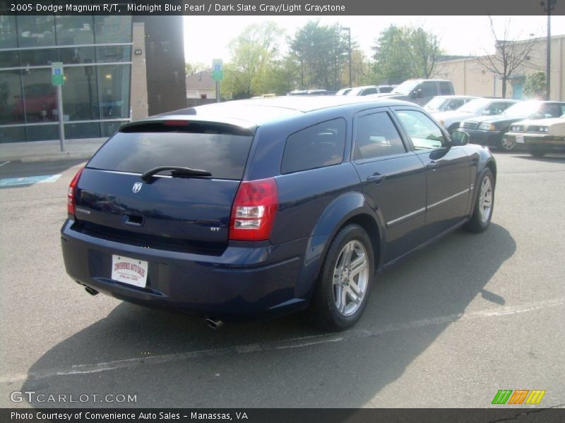 Midnight Blue Pearl / Dark Slate Gray/Light Graystone 2005 Dodge Magnum R/T