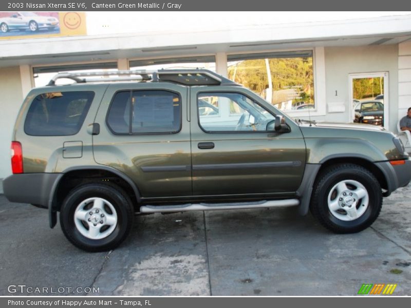 Canteen Green Metallic / Gray 2003 Nissan Xterra SE V6