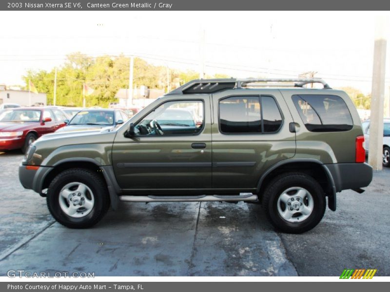 Canteen Green Metallic / Gray 2003 Nissan Xterra SE V6