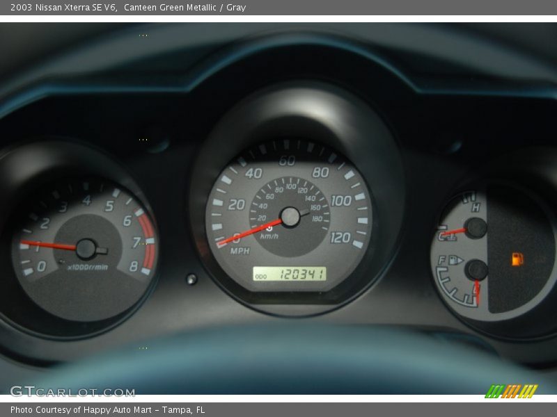 Canteen Green Metallic / Gray 2003 Nissan Xterra SE V6
