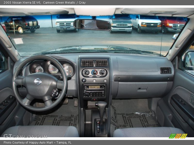 Canteen Green Metallic / Gray 2003 Nissan Xterra SE V6