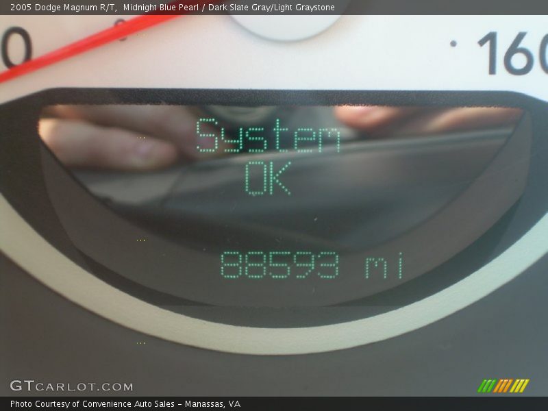 Midnight Blue Pearl / Dark Slate Gray/Light Graystone 2005 Dodge Magnum R/T
