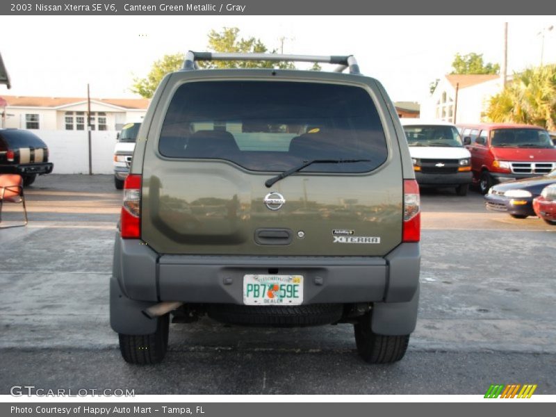 Canteen Green Metallic / Gray 2003 Nissan Xterra SE V6