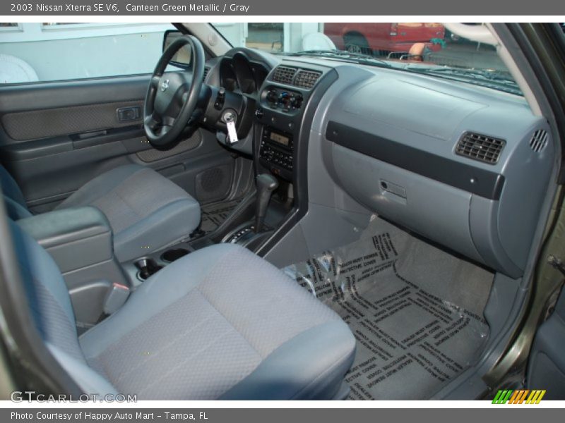Canteen Green Metallic / Gray 2003 Nissan Xterra SE V6