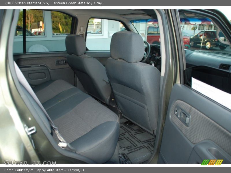 Canteen Green Metallic / Gray 2003 Nissan Xterra SE V6