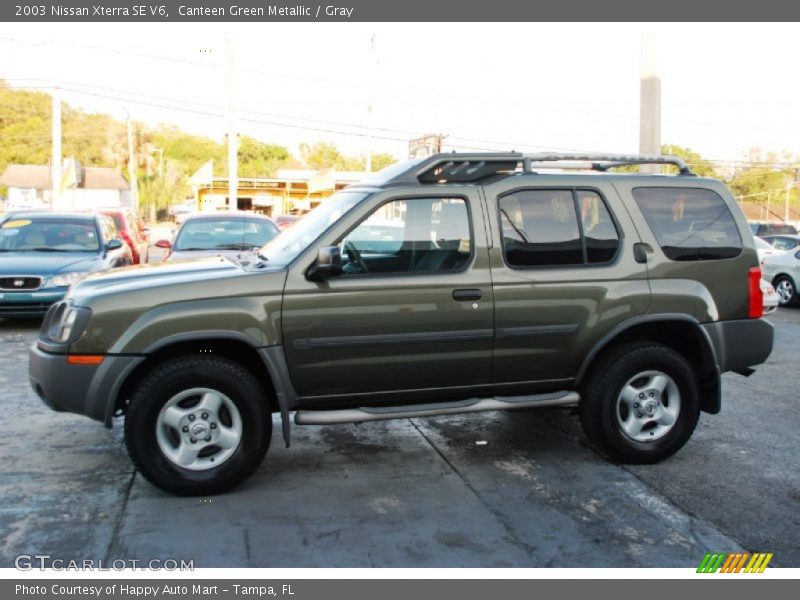 Canteen Green Metallic / Gray 2003 Nissan Xterra SE V6