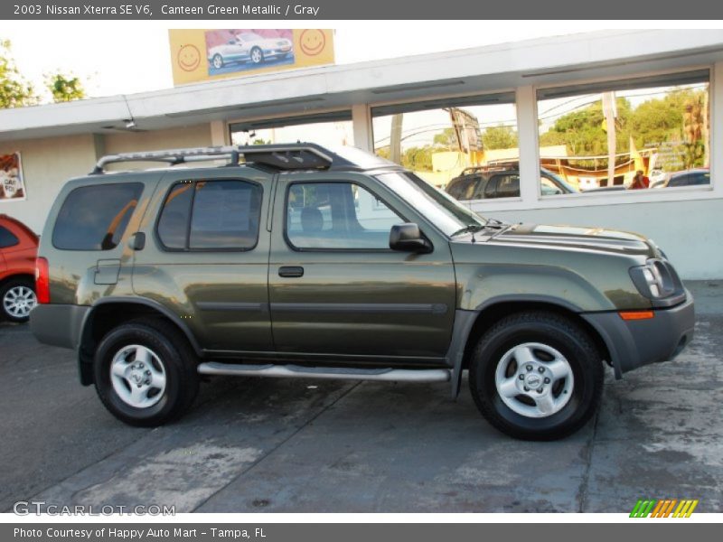 Canteen Green Metallic / Gray 2003 Nissan Xterra SE V6