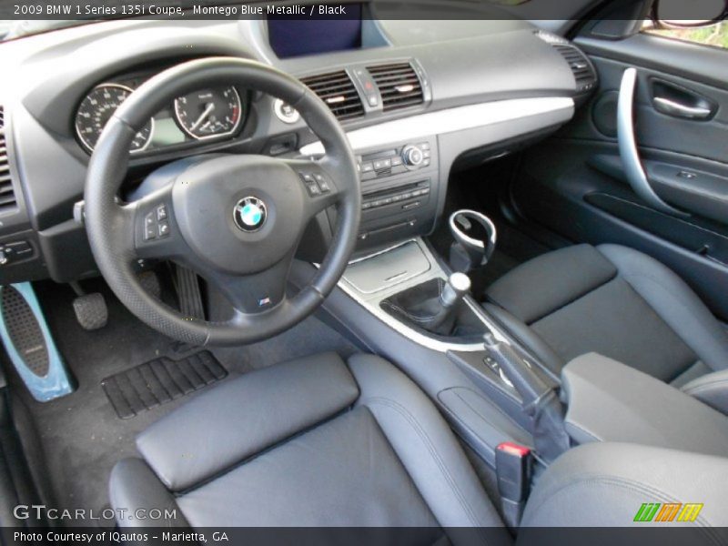 Black Interior - 2009 1 Series 135i Coupe 
