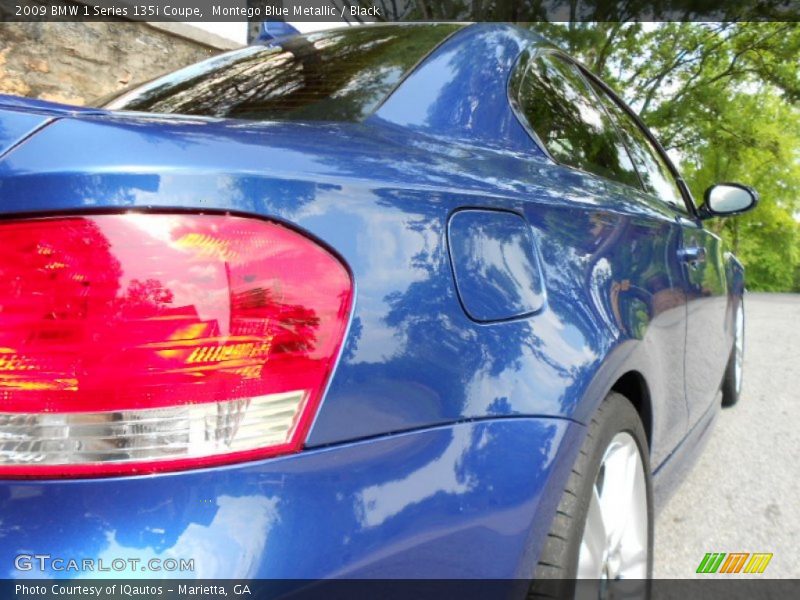 Montego Blue Metallic / Black 2009 BMW 1 Series 135i Coupe