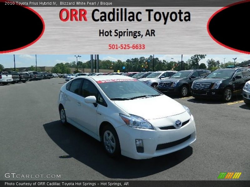 Blizzard White Pearl / Bisque 2010 Toyota Prius Hybrid IV
