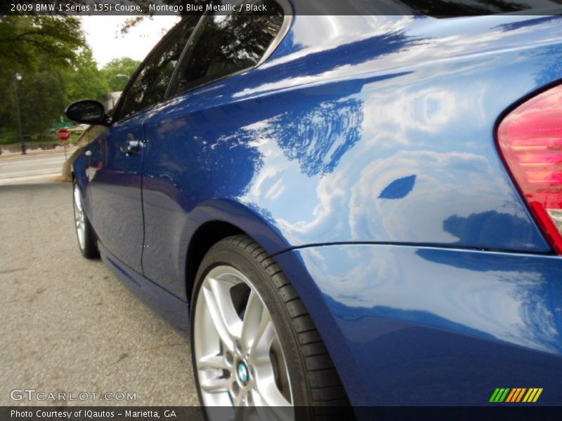 Montego Blue Metallic / Black 2009 BMW 1 Series 135i Coupe