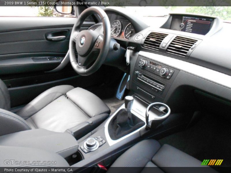Montego Blue Metallic / Black 2009 BMW 1 Series 135i Coupe