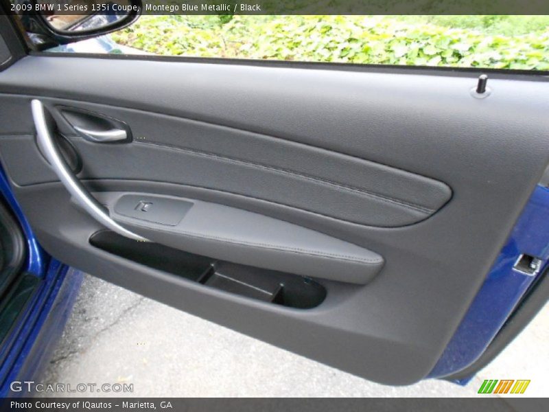 Montego Blue Metallic / Black 2009 BMW 1 Series 135i Coupe