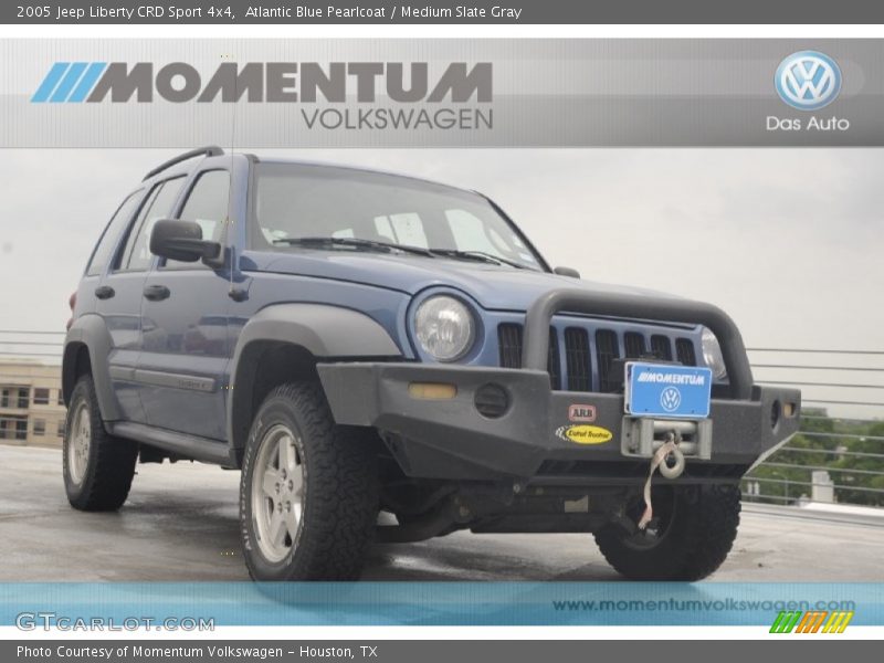 Atlantic Blue Pearlcoat / Medium Slate Gray 2005 Jeep Liberty CRD Sport 4x4