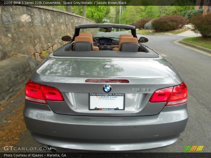 Space Grey Metallic / Saddle Brown/Black 2008 BMW 3 Series 328i Convertible