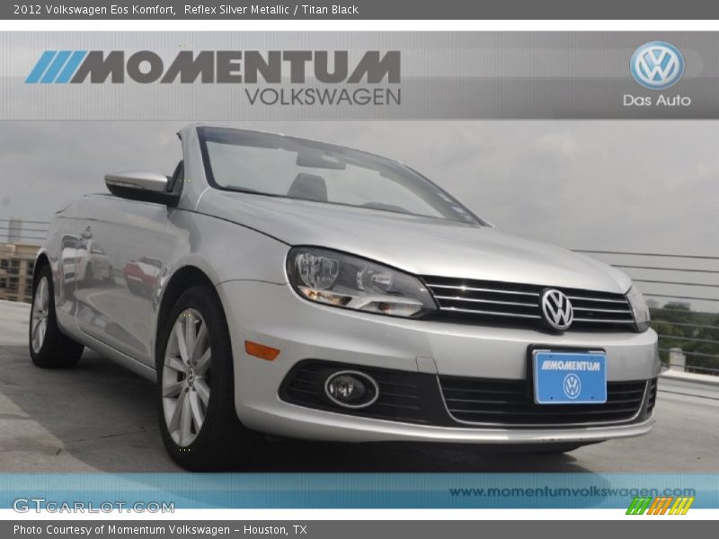 Reflex Silver Metallic / Titan Black 2012 Volkswagen Eos Komfort