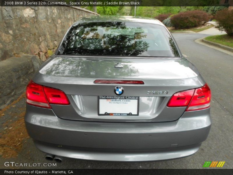 Space Grey Metallic / Saddle Brown/Black 2008 BMW 3 Series 328i Convertible