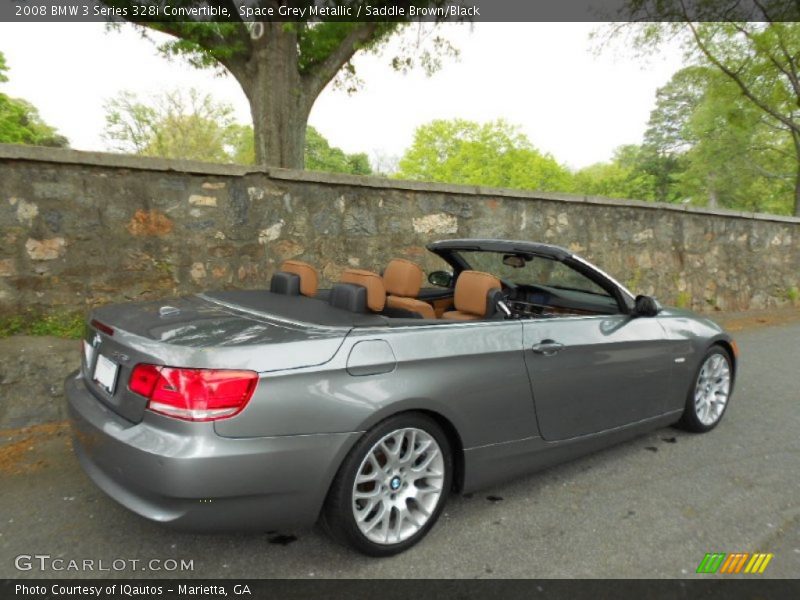 Space Grey Metallic / Saddle Brown/Black 2008 BMW 3 Series 328i Convertible