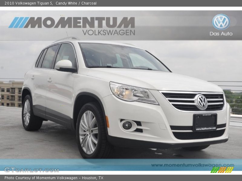 Candy White / Charcoal 2010 Volkswagen Tiguan S
