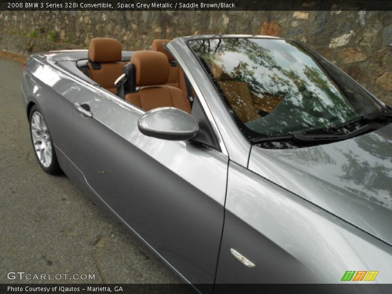 Space Grey Metallic / Saddle Brown/Black 2008 BMW 3 Series 328i Convertible