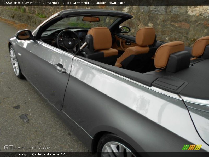 Space Grey Metallic / Saddle Brown/Black 2008 BMW 3 Series 328i Convertible