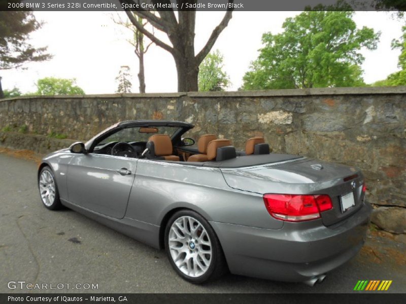 Space Grey Metallic / Saddle Brown/Black 2008 BMW 3 Series 328i Convertible