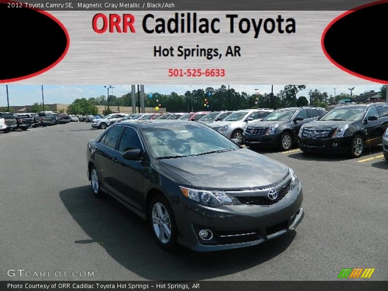 Magnetic Gray Metallic / Black/Ash 2012 Toyota Camry SE