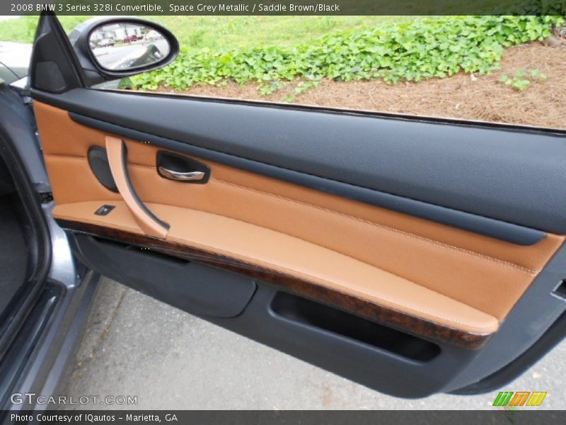 Space Grey Metallic / Saddle Brown/Black 2008 BMW 3 Series 328i Convertible