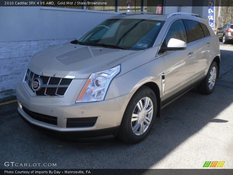 Gold Mist / Shale/Brownstone 2010 Cadillac SRX 4 V6 AWD