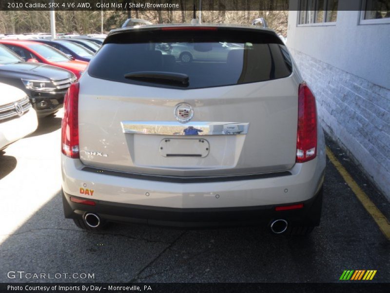 Gold Mist / Shale/Brownstone 2010 Cadillac SRX 4 V6 AWD