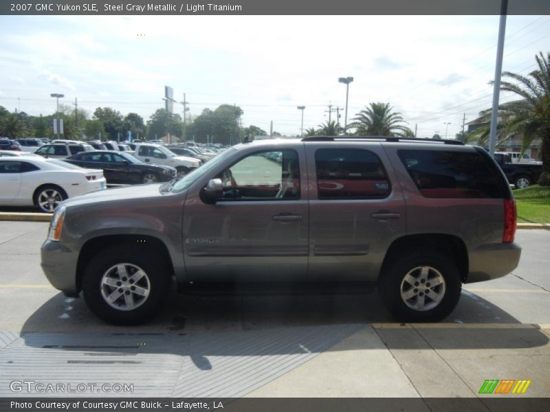 Steel Gray Metallic / Light Titanium 2007 GMC Yukon SLE