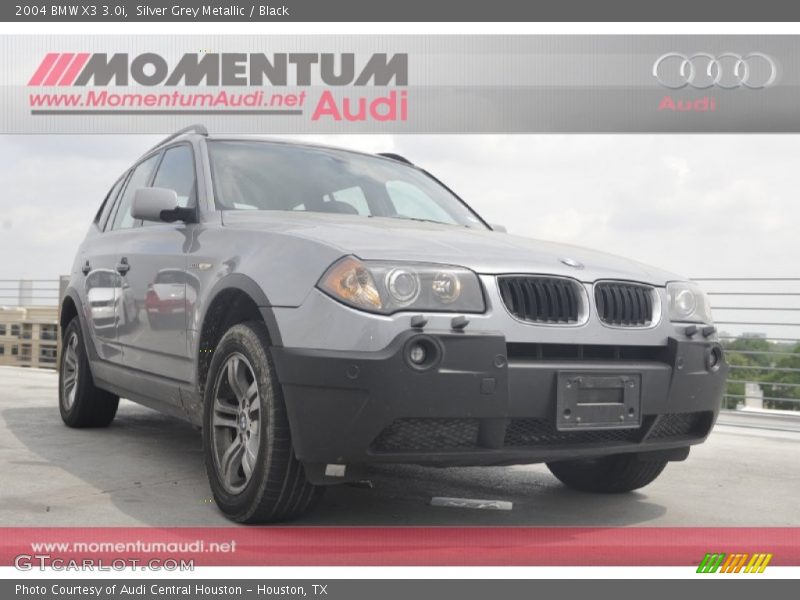 Silver Grey Metallic / Black 2004 BMW X3 3.0i