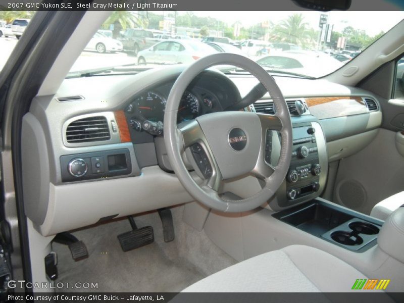 Steel Gray Metallic / Light Titanium 2007 GMC Yukon SLE