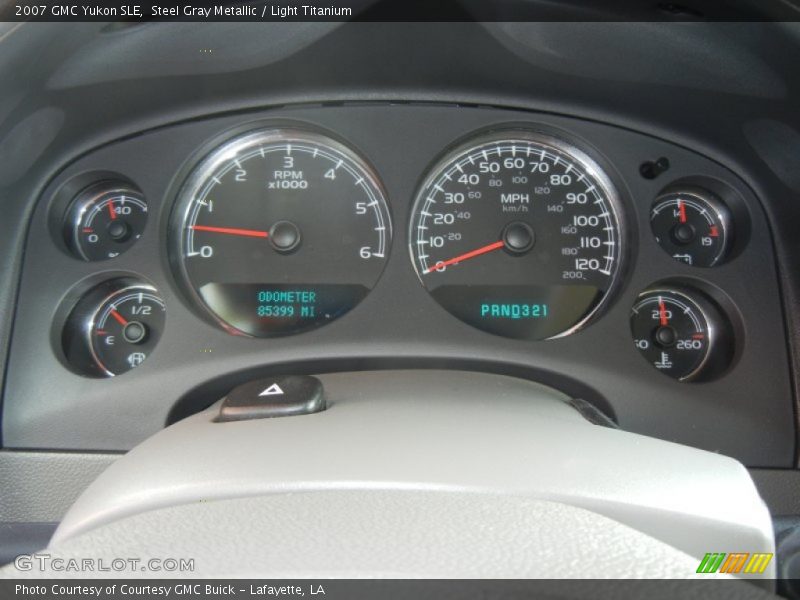 Steel Gray Metallic / Light Titanium 2007 GMC Yukon SLE