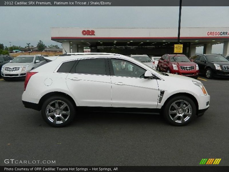 Platinum Ice Tricoat / Shale/Ebony 2012 Cadillac SRX Premium