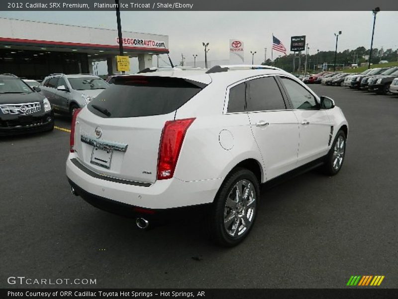 Platinum Ice Tricoat / Shale/Ebony 2012 Cadillac SRX Premium