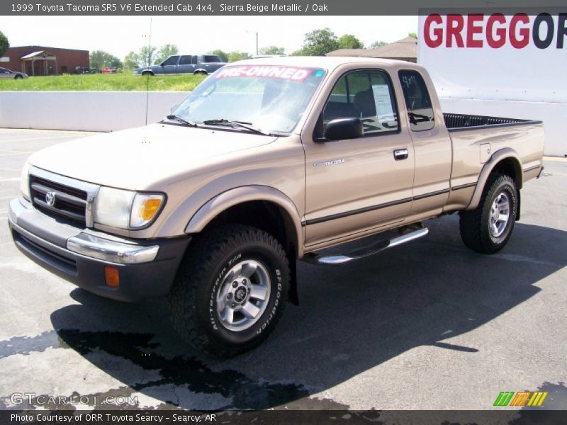 Sierra Beige Metallic / Oak 1999 Toyota Tacoma SR5 V6 Extended Cab 4x4